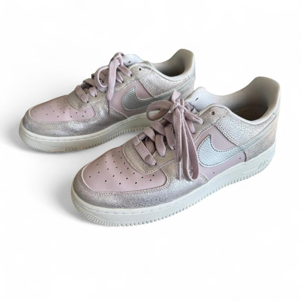 Nike Air Force 1 Low '07 Premium Particle Rose Pink Leather Sneakers Women’s 8.5